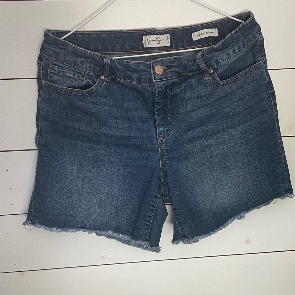 Jessica Simpson Dark Blue Jean Shorts